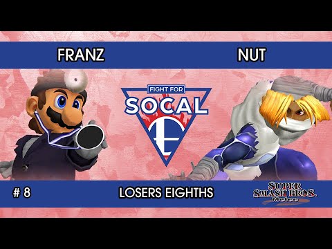 Fight For SoCal 8 - Franz (Doctor Mario) VS Nut (Sheik) - SSBM - Losers Eighths