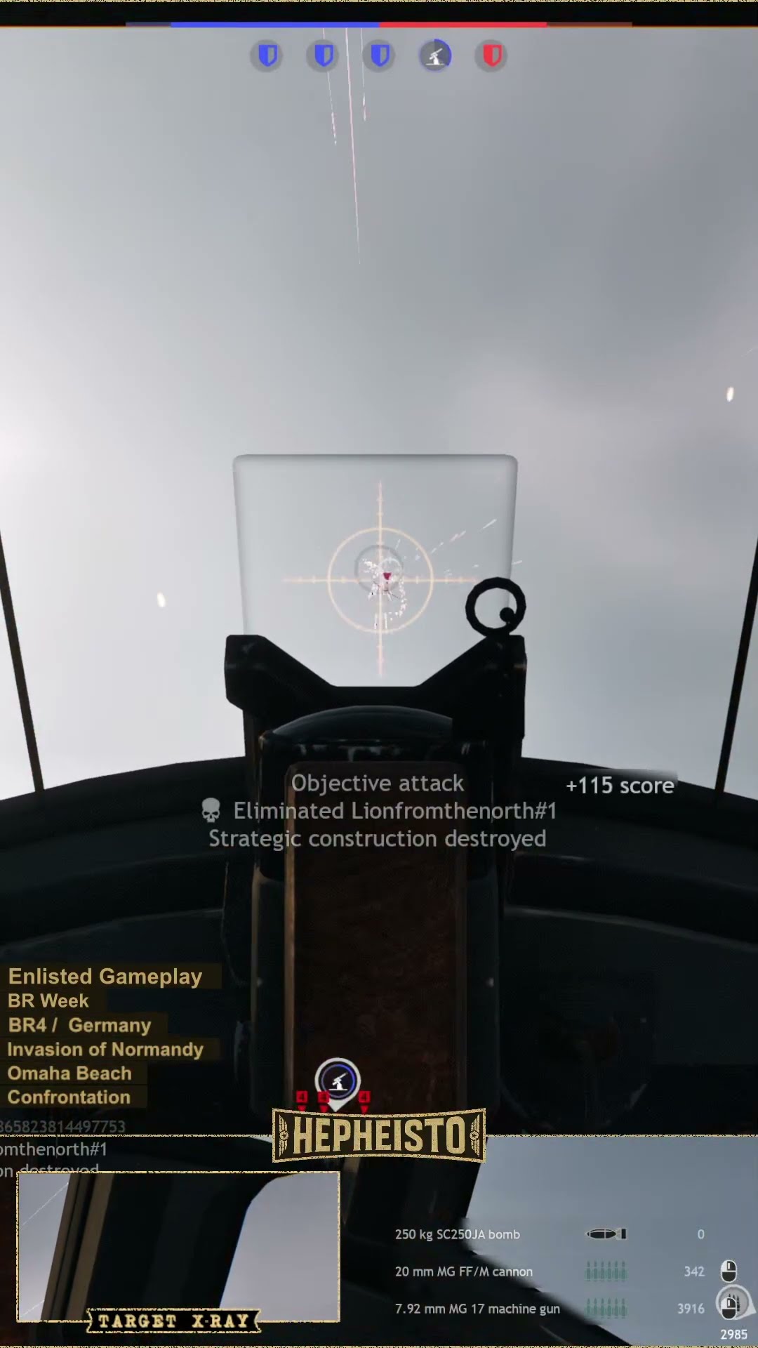 Pilot eliminates Plane P-39Q-5 with 20mm MG