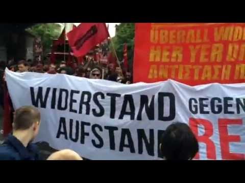 1. Mai 2014 in Berlin - "Revolutionäre 1. Mai-Demonstration" am Startpunkt