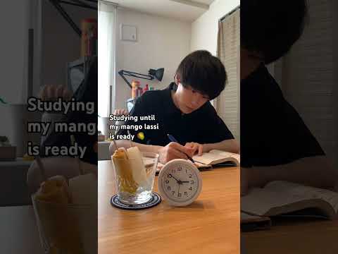 Studying until my mango lassi is ready 🥭 #study #studyvlog #studywithme