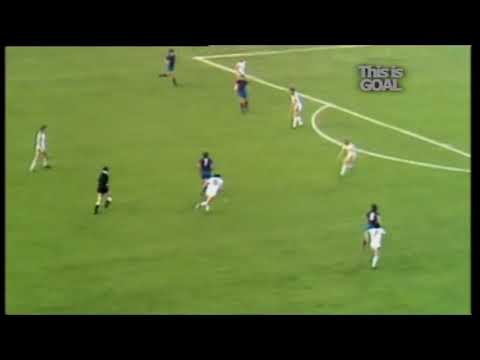 Goal! Jose Vicente Sanchez. UEFA Cup Winners' Cup 1978/1979. Final. Barcelona - Fortuna Dusseldorf