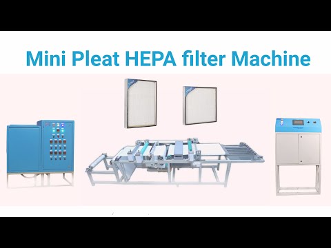 Mini Pleat Air Hepa Filters Machine