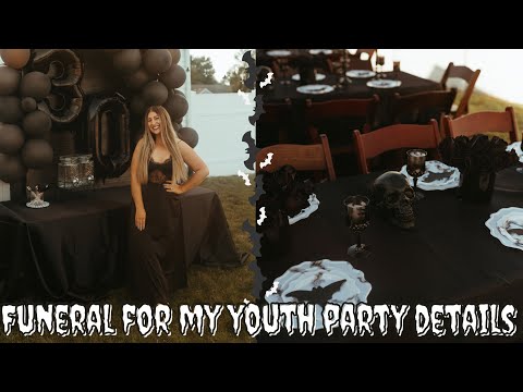 Death to her 20s Party | Decor Details for the Funeral for my Youth