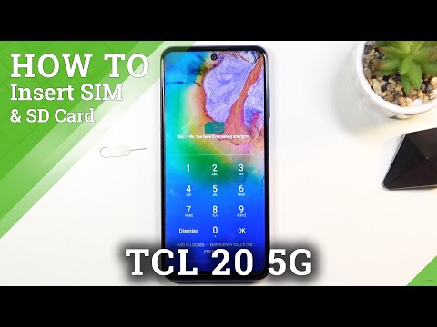 How to Set Up SIM and SD in TCL 20– Insert Nano SIM & Micro SD