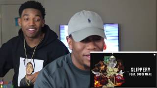 Migos - Slippery ft Gucci Mane [Audio Only]-  REACTION