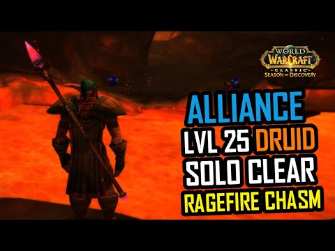 WoW Classic: Season of Discovery - Solo Ragefire Chasm (lvl 25 Druid)