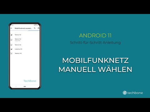 Mobilfunknetz manuell wählen [Android 11]
