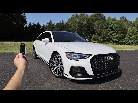 2023 Audi A8L 55 Quattro S-Line: Start Up, Walkaround, Test Drive and Review