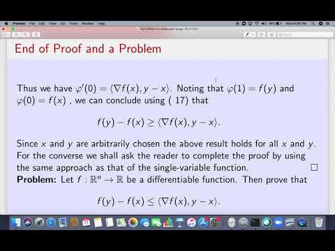 ECO760A: Mathematical Analysis for Economics:  Lecture 13a : Differentiable Convex Functions