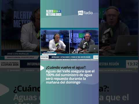 💧 Aguas del Valle informó que espera completar la reposición del 100% del suministro de agua…