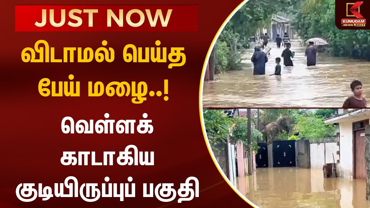JUST NOW : விடாமல் பெய்த பேய் மழை..! வெள்ளக் காடாகிய குடியிருப்புப் பகுதி | Heavy Rain | Flood