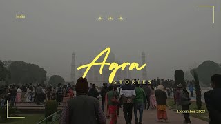 【 最終日アグラでインドの洗礼を受ける 🇮🇳 】タージマハル・アグラフォート・列車の遅延でフライトの危機|台湾人パートナーと行く2人旅|クリスマス旅行|台北在住