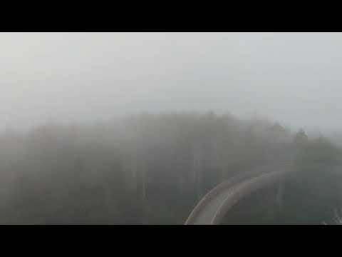 SUPER HIGH WINDS AT THE OBSERVATION TOWER ON CLINGMANS DOME