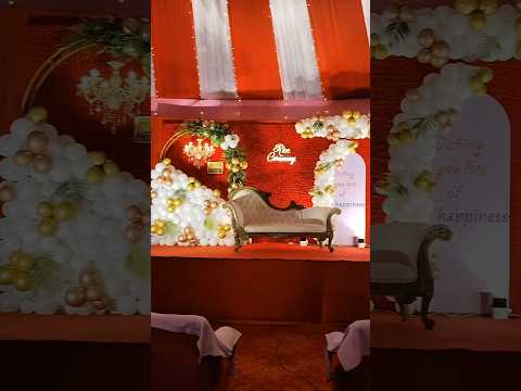 Rice ceremony stage decoration 🥰😇🙏 #wedding #flower #decoration #flowers #balloon #flowerdecoration