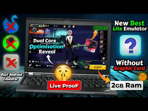 New Best Emulator For Free Fire Low End Pc - 2GB Ram No Graphic Card | DualCore Laptop Mai Free Fire