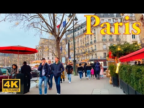 Paris, France 🇫🇷 -  Evening Walk 2022 - 4K HDR Walking Tour 4K | Paris 4K | A Walk In Paris