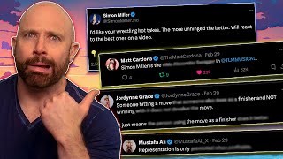 Reacting To FAMOUS WRESTLERS' Wrestling Hot Takes