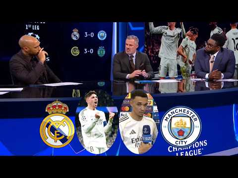 Real Madrid vs Manchester City 3-0 Federico Valverde Hat-trick🔥 Arnold And Thierry Henry Reaction