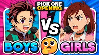 GIRLS vs BOYS: Save One Anime Opening 🎵 Choose Your Favorite Anime Song