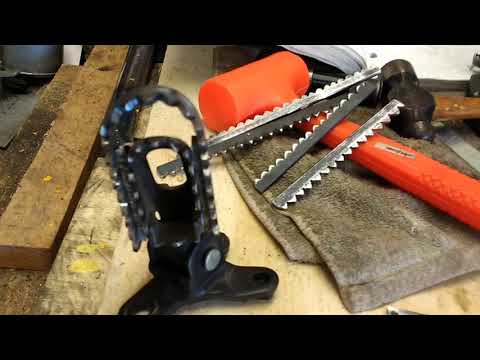 Wider Motorcycle Pegs (Yamaha XT 225) Pt. 3