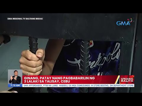 Ginang, patay nang pagbabarilin ng 3 lalaki sa Talisay, Cebu UB