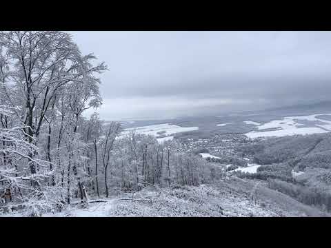 WINTER in Uhrovec, SLOVAKIA - December 10, 2021