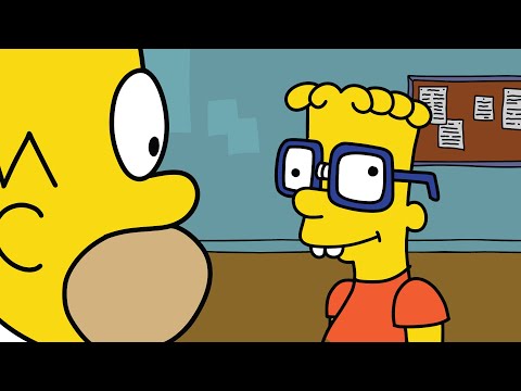 The Simpsons – Angry Dad in Bart the Nerd!