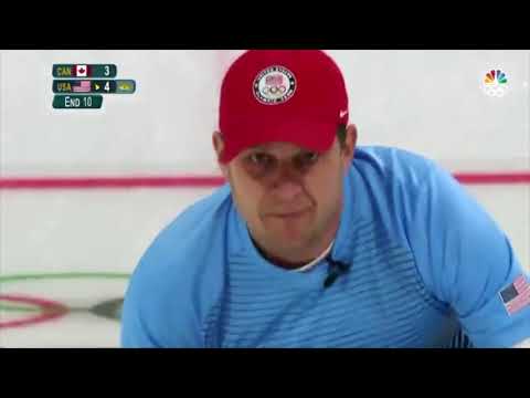 Al Michaels calls USA vs Canada Curling