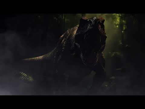 Jurassic Jungle - Dinosaur Sounds & Nature Ambience at Night (8 hours) - Jurassic Park #ambience