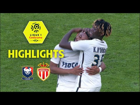SM Caen - AS Monaco ( 1-2 ) - Highlights - (SMC - ASM) / 2017-18