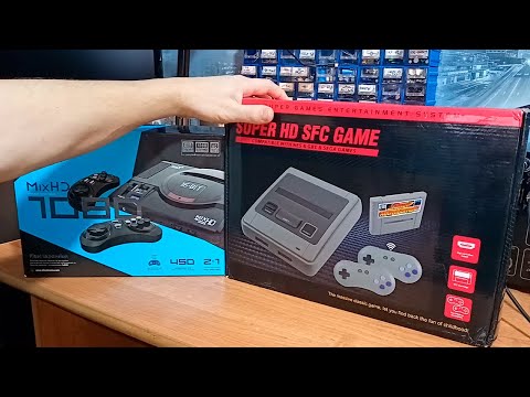 Новодельная Super Nintendo c разъемом HDMI.  Dinotronix MixHD 1080 (Sega c Full HD картинкой!!!)
