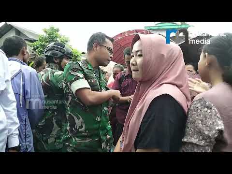 Dandim 0601/Pandeglang Tinjau dan Salurkan Bantuan untuk Korban Banjir di Wilayah Koramil 0111/Pagelaran