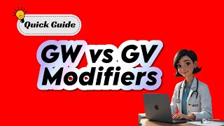 What are GW and GV modifiers in Medical billing | Hospice Modifier