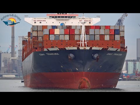 ROTTERDAM Shipspotting January 2022 with ULTRA LARGE CONTAINER SHIP MERETE MEARSK 4K