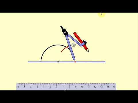 How to construct 35 Degree angle with compass