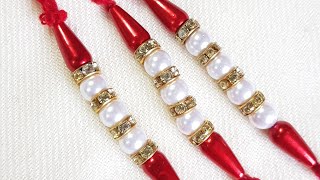 GIFT AND ART | raksha bandhan RAKHI making | rakhi making | simple rakhi | RAKHI DIY