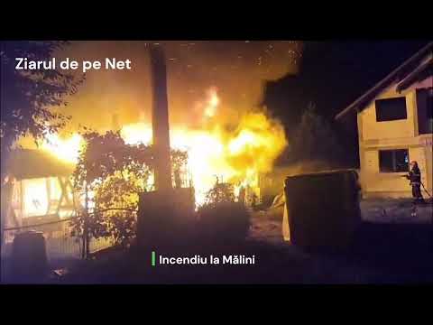Incendiu la Mălini
