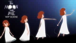 THE MOON AND ME ANIMATED SHORT FILM | WIP SCENE