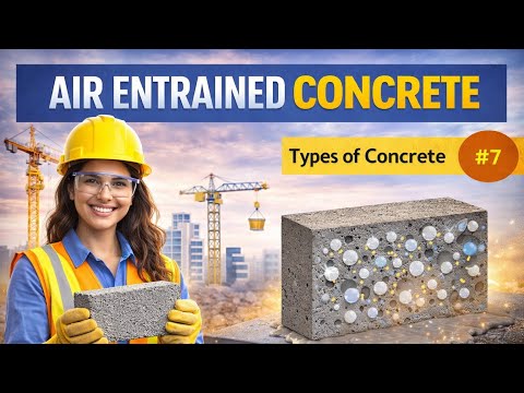 What is Air Entrained Concrete?/ Types Of Concrete #7