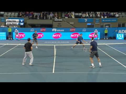 Team Chang v Team Ivanisevic hot shot - World Tennis Challenge 2015