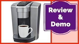 Keurig K Elite Single Serve K-Cup Pod Coffee Maker Review and Demo | Kitcheniest