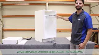 CNC Cabinet Assembly Instruction with Lockdowel Channel Lock