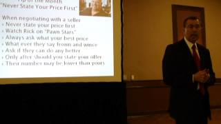 Tip of the Month- Never State Your Price First by Dennis Henson