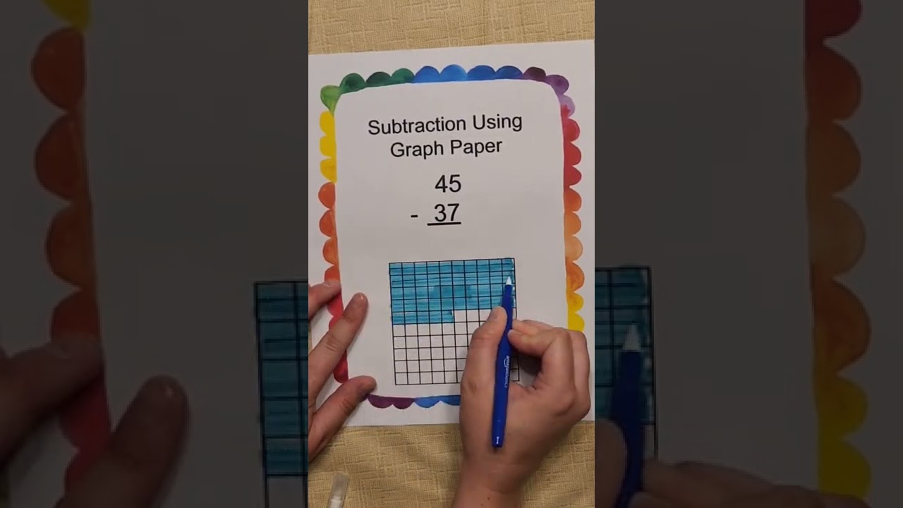 Subtracting Using Graph Paper