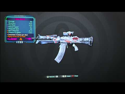 Borderlands 2 E-tech Assualt Rifle (Eridian Weapon)