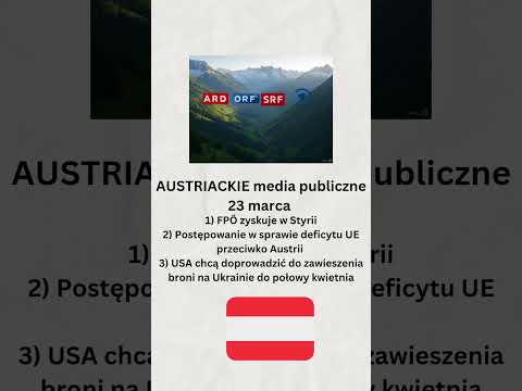 Austriackie media publiczne 23 marca