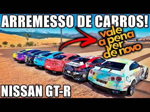 O MELHOR ARREMESSO DE CARROS - NISSAN GT-R É MUITO BRUTO - FORZA HORIZON 3 - GAMEPLAY