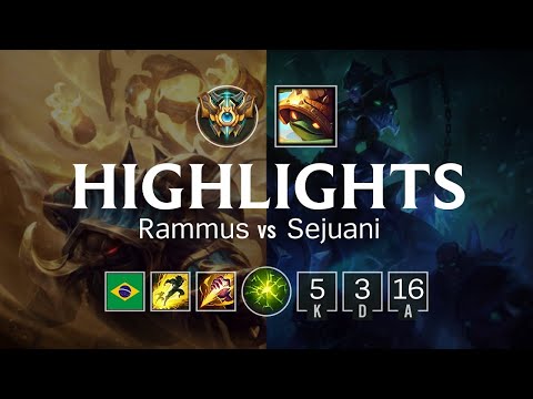 Highlights Rammus Jungle vs Sejuani - BR Challenger Patch 8.7