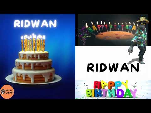 RIDWAN Happy Birthday Song and Dance - It's Your Birthday - Happy Birthday to You RIDWAN