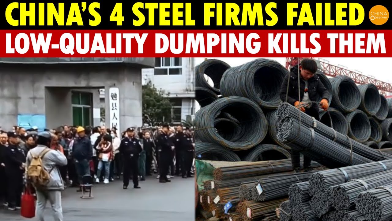 A BIG Joke! China’s 4 Steel Giants Can’t Beat One Japanese Firm, Low-Quality Dumping Kills Them